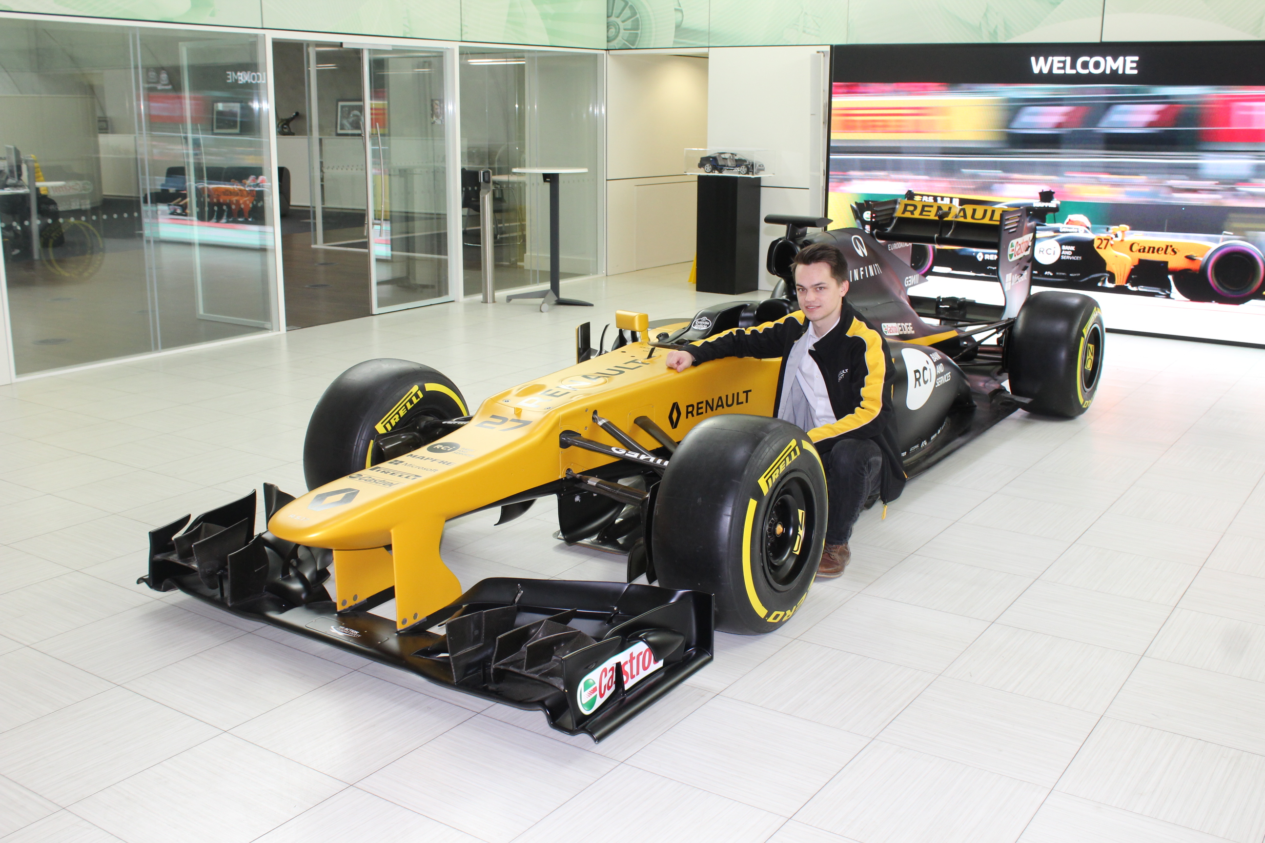 Undergraduate Johannes Theron has won a prestigious Renault F1